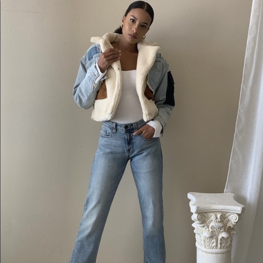 COPY - BIDA denim patchwork jacket Small 90’s vibe